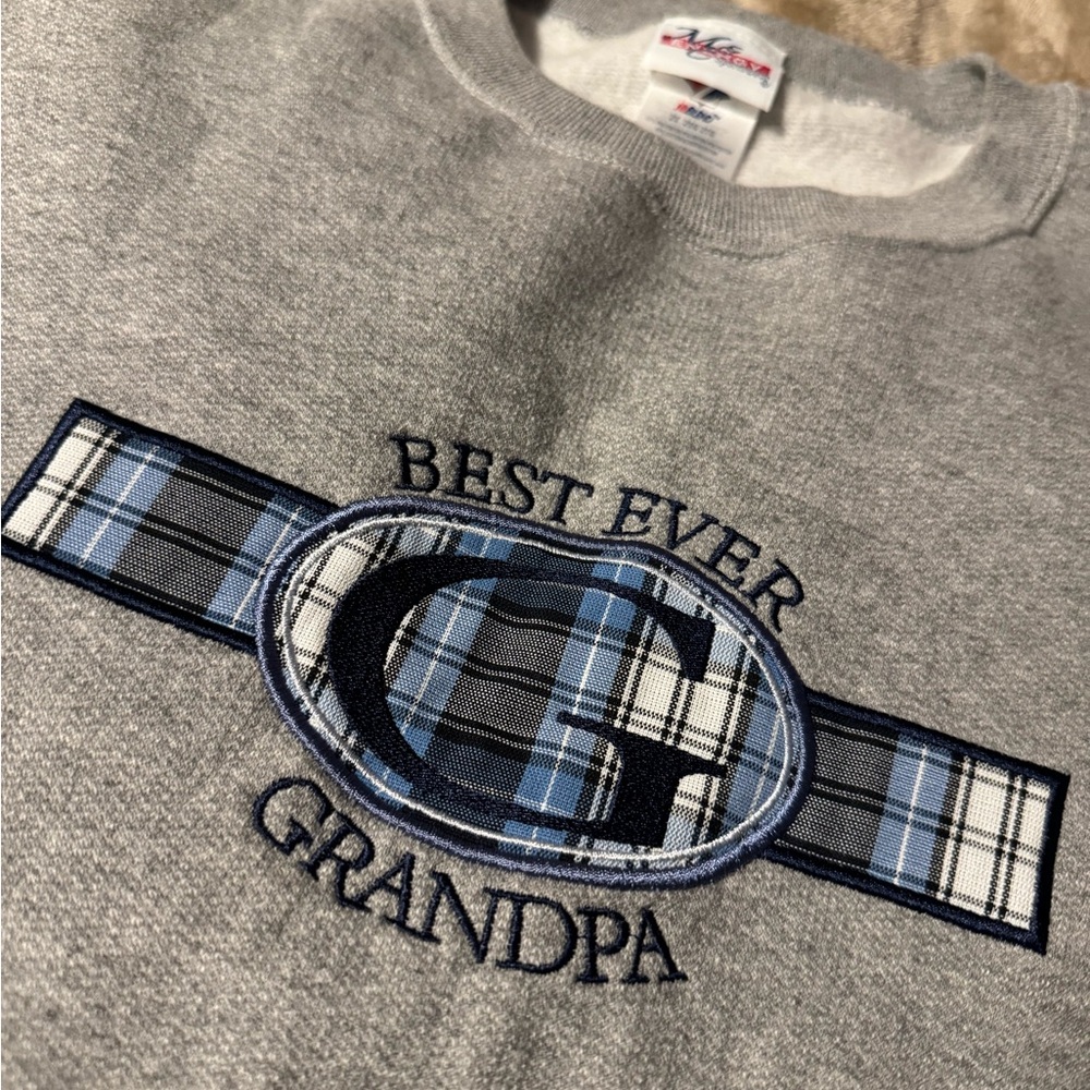 Embroidered Grandpa crewneck